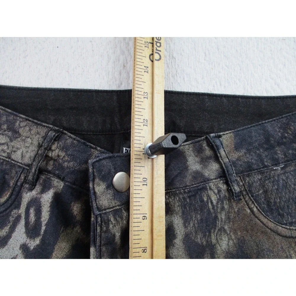 Frank Lyman Pants Womens XL Animal Print Snakeskin Leopard Skinny Stretch 223441